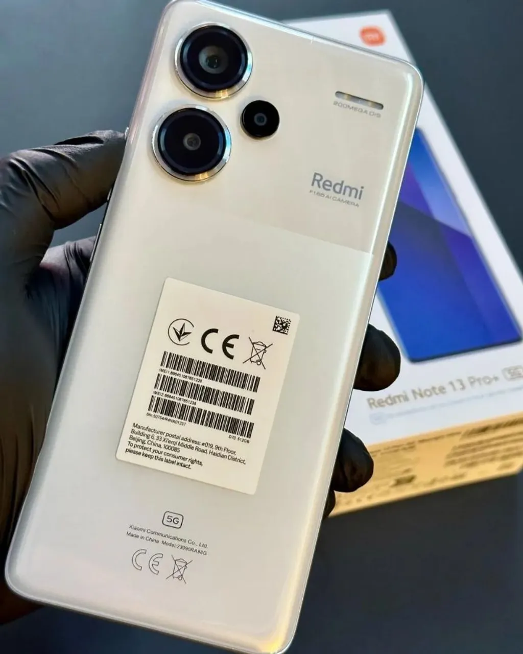 REDMI NOTE 13 PRO PLUS 5G NFC 12/512 GB BRANCO GLOBAL LACRADO