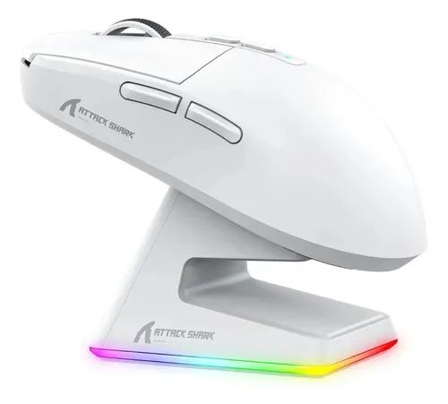Mouse Gamer Bluetooth 2.4g Attack Shark X6 Com Dock