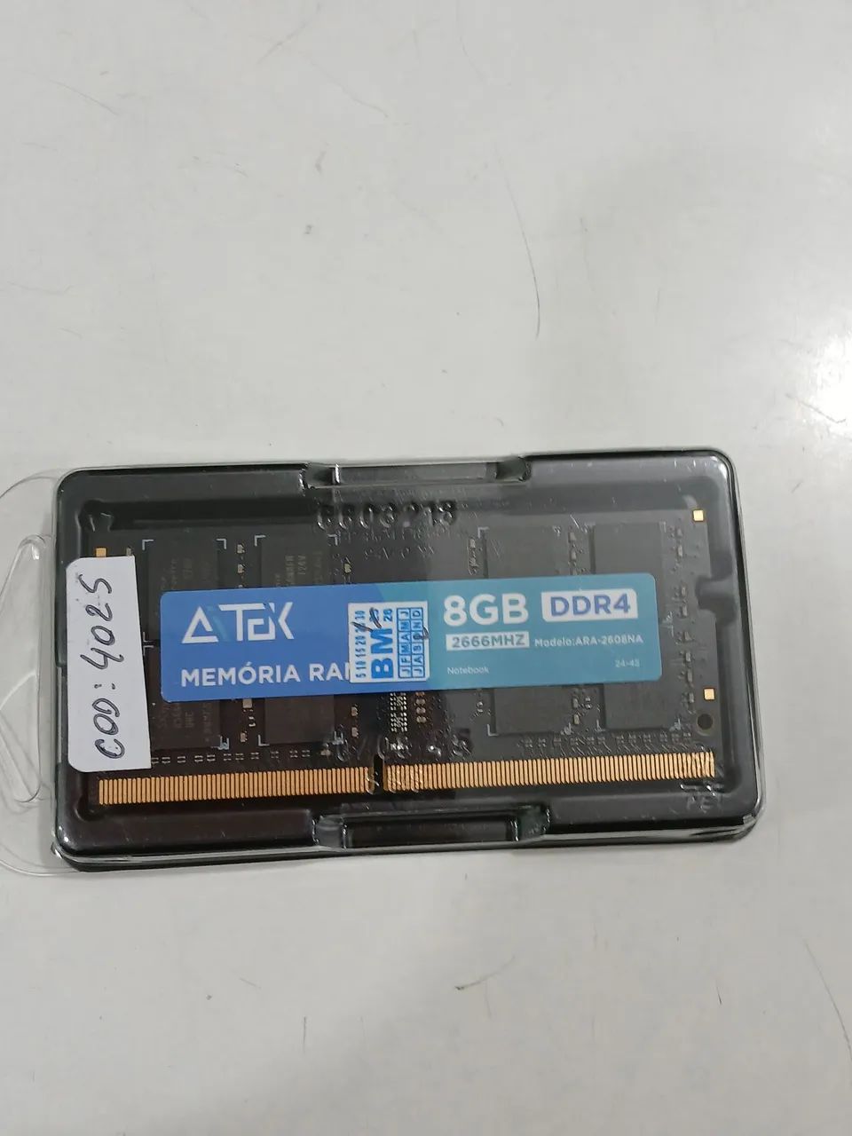 Memória 8gb para notebook 64168576099714122