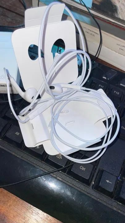 Fone apple de fio original (com manual da apple)(caixa aberta) - Foto 3