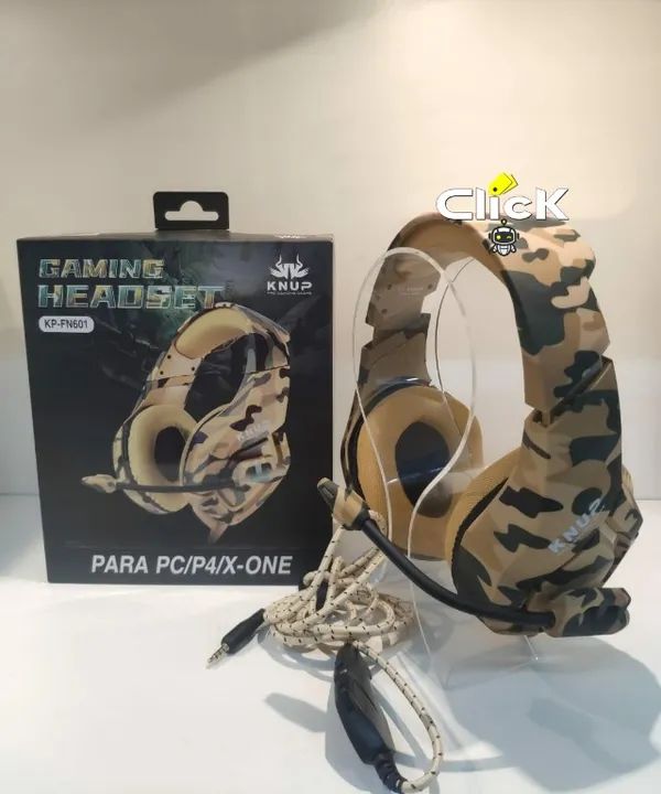 Headset Gamer Fone Pc Ps3 Ps4 Xbox One Cor Dourado