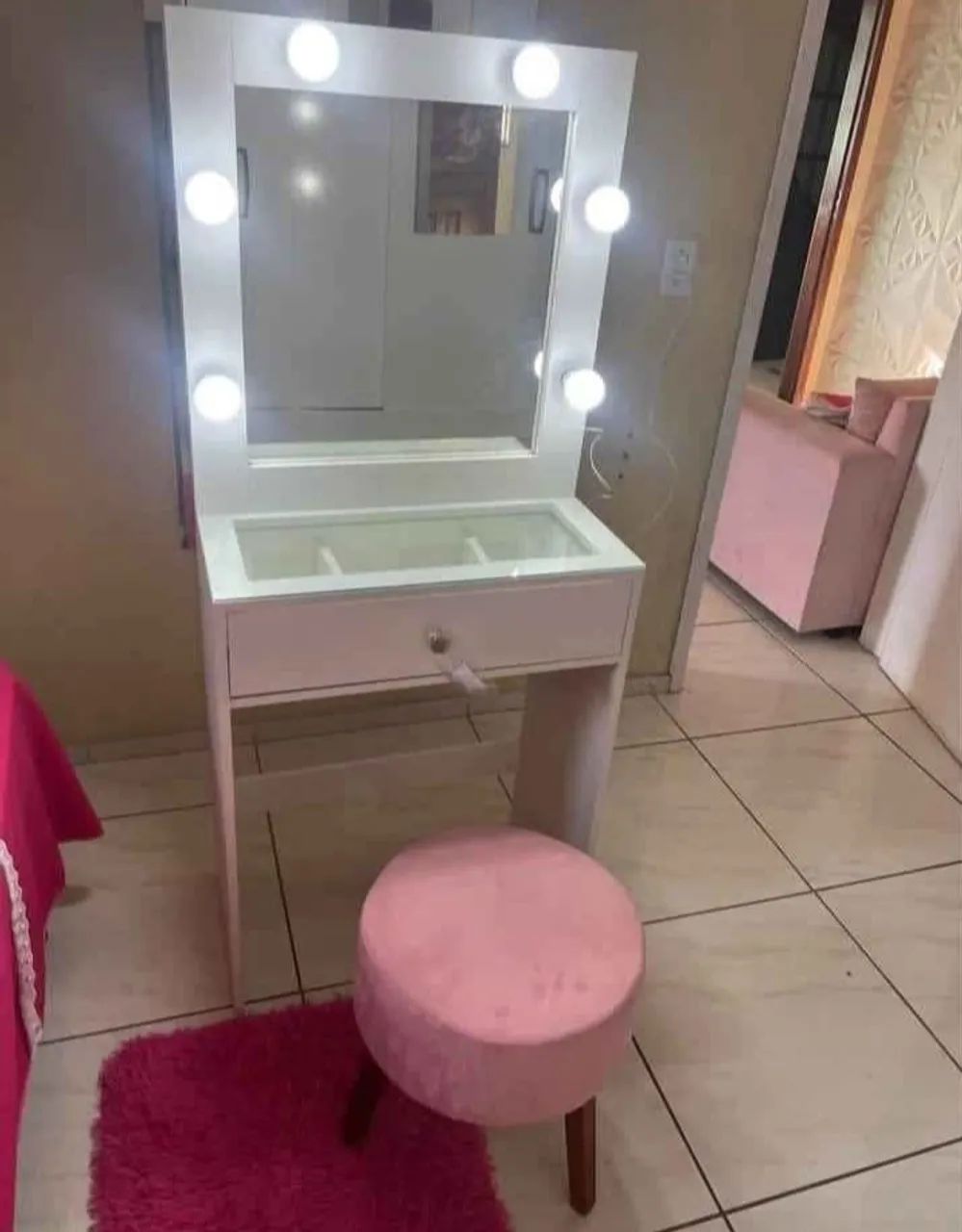 Penteadeira com espelho camarim NOVAS em estoque pronta entrega  - Foto 4