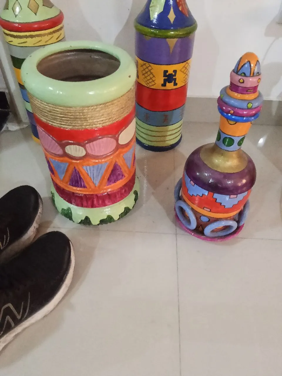 Vasos Decorativos Artesanais Coloridos