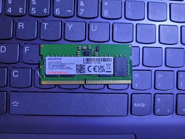 ADATA RAM Memory 8GB DDR5 5600MHz SODIMM64739357845379120
