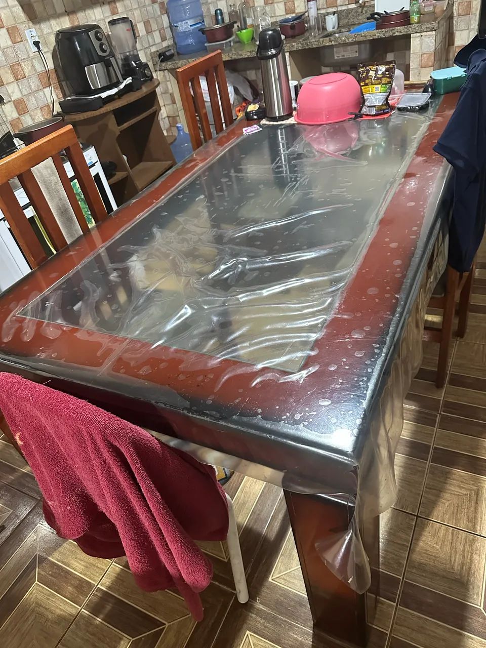 Mesa de Madeira com Vidro - Foto 2