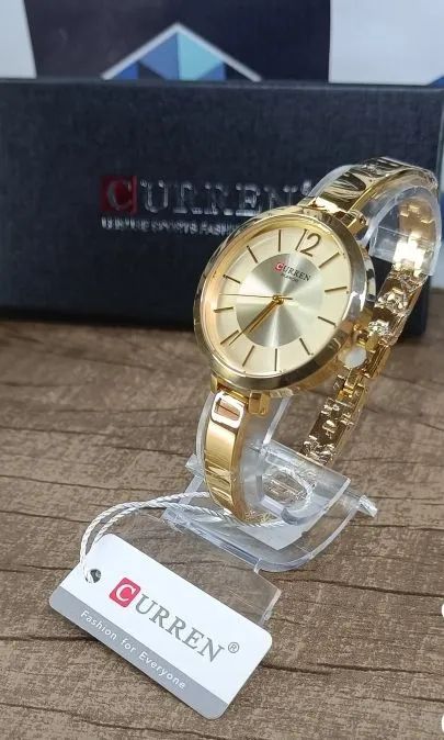 Relógio Feminino Curren Dourado - Novo - Foto 3