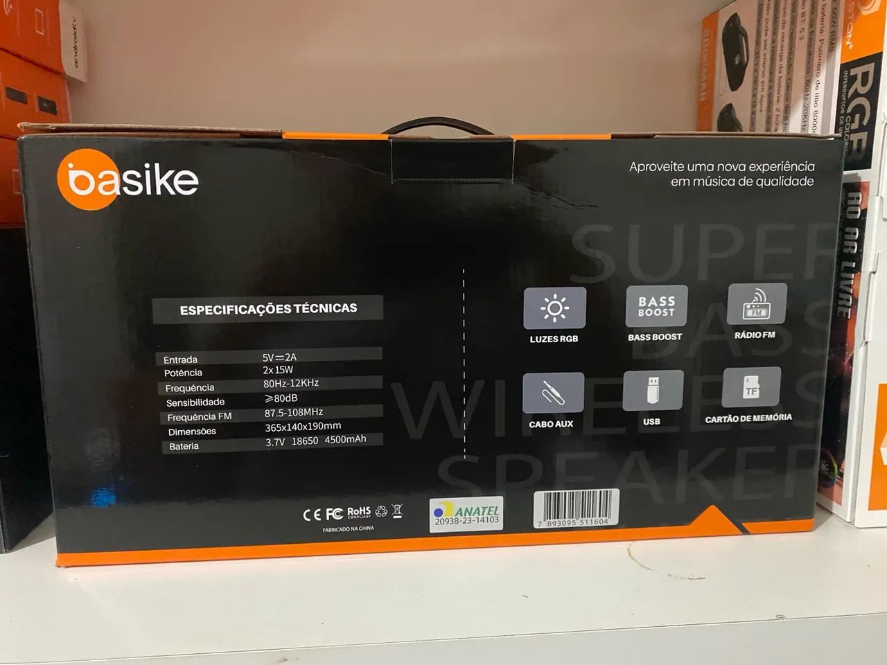 Caixa de Som Basike Super Speaker