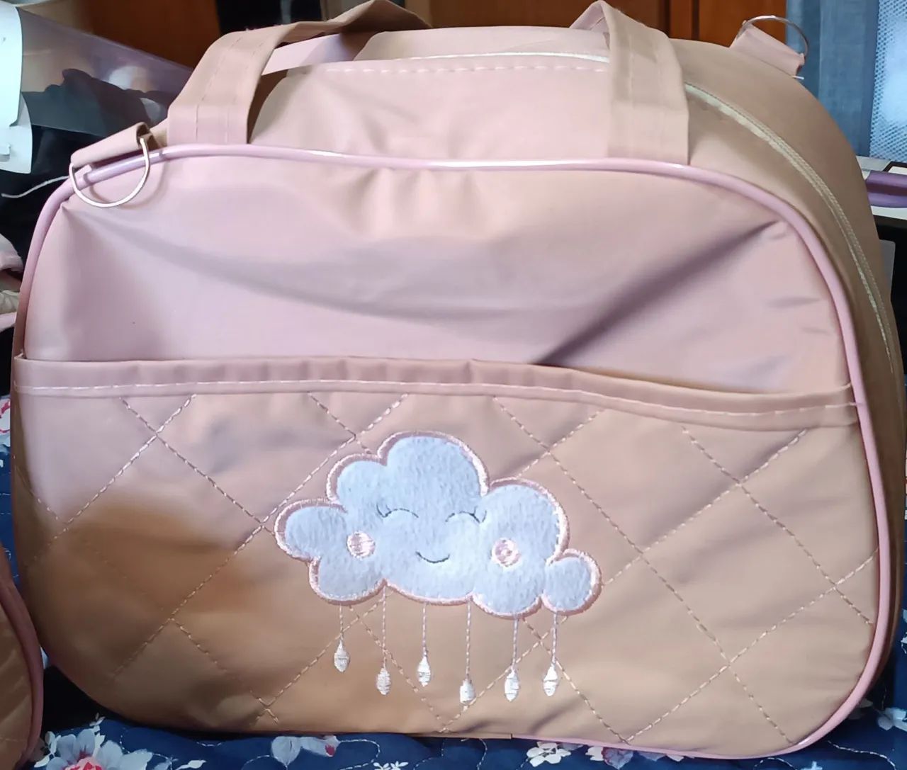 Kit Mochila Infantil para Bebê - Nuvem com Chuva - Foto 2