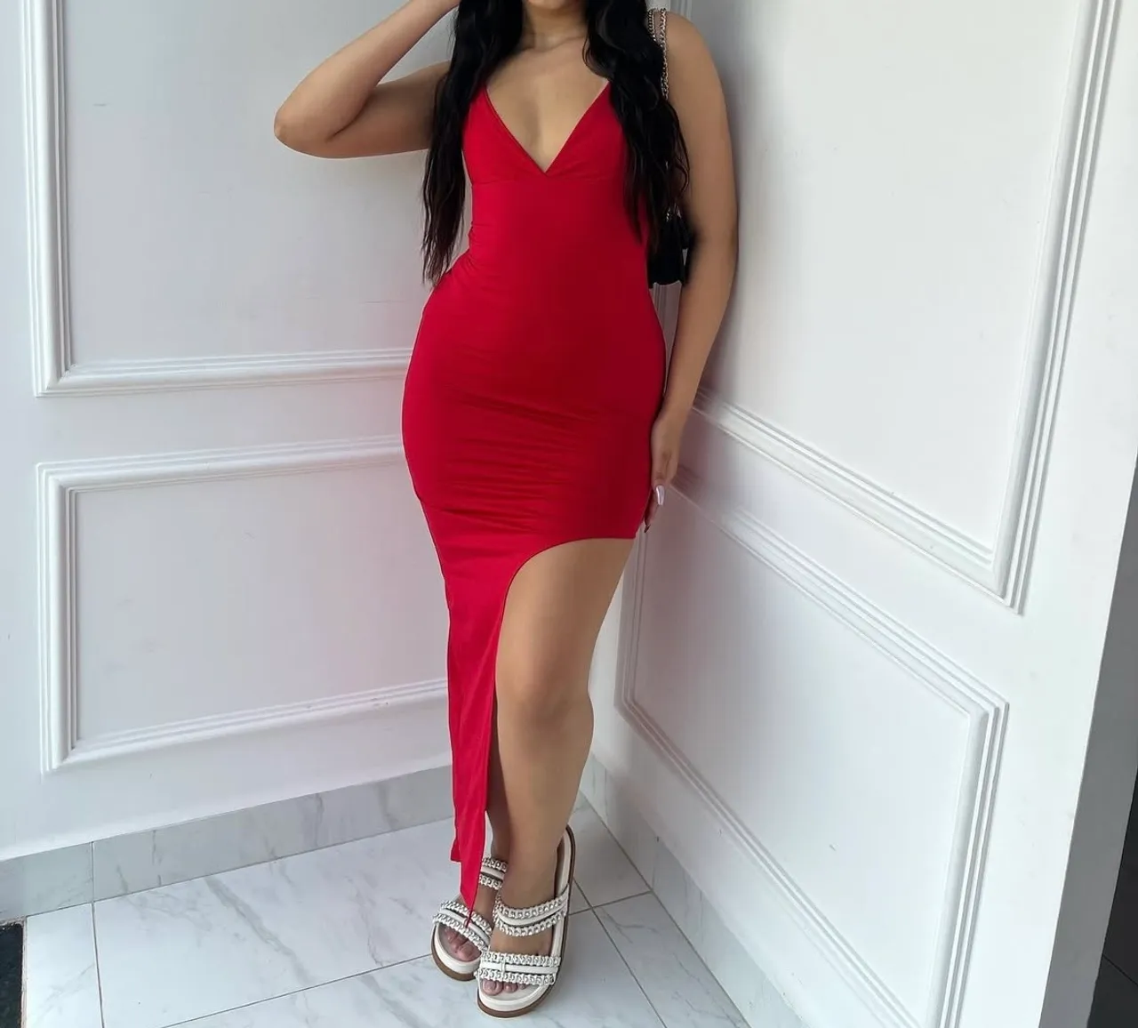 Vestido vermelho - Tamanho único