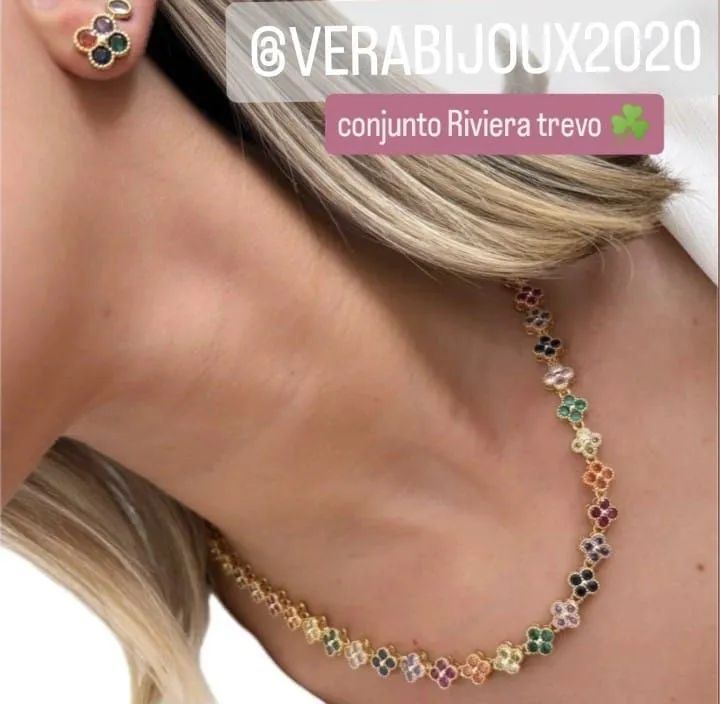 CONJUNTO RIVIERA EM DIAMANTES SWAROVSKI  - Foto 2