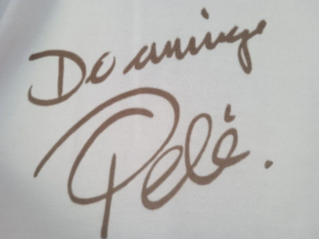 Camisa Santos Bi Campeão Mundial #10 Pele Autografada Certificada - Foto 2