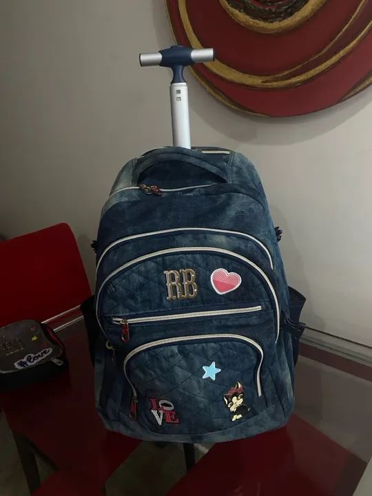 Mochila Jeans Azul Rebecca bonbon  - Foto 2