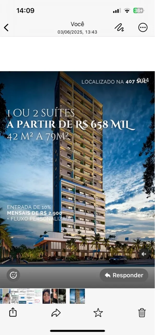 PORTAL 407 SIENA- Prédio com salas comerciais , flats e apto 2/4