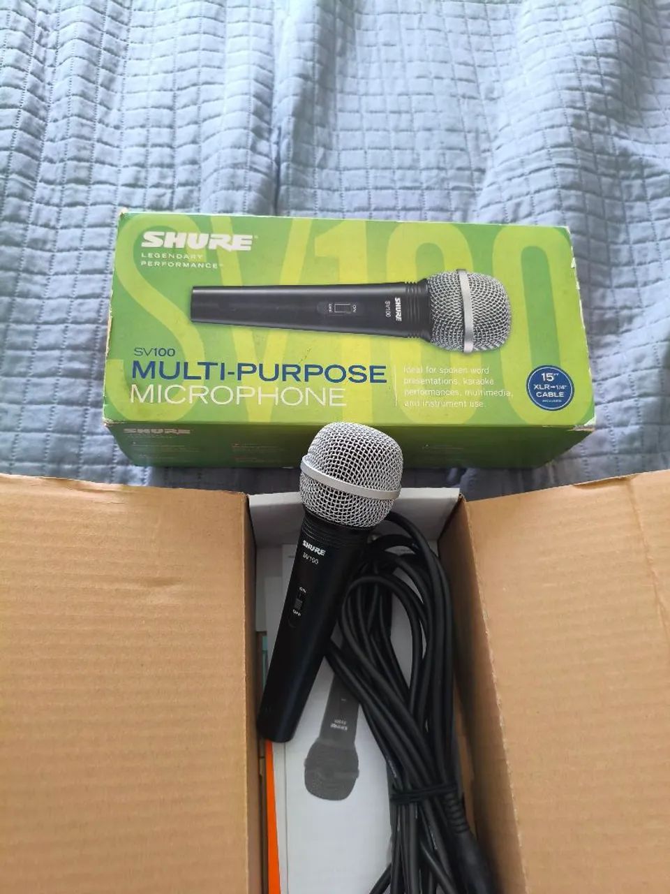 Microfone multi purpose Sv100 Shure com cabo semi novo  - Foto 6