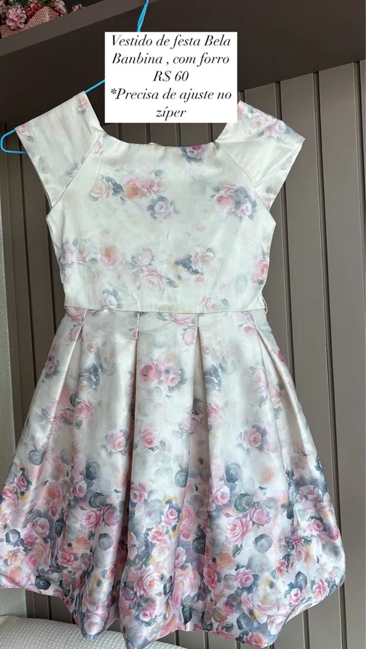 Vestido infantil festa