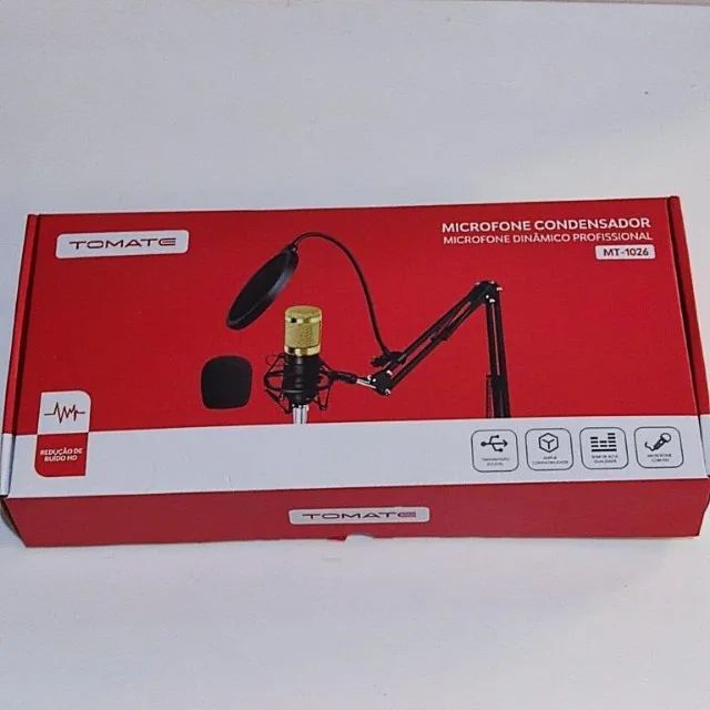 Microfone Condensador Tomate Mt-1026 P2 para computador - Foto 5