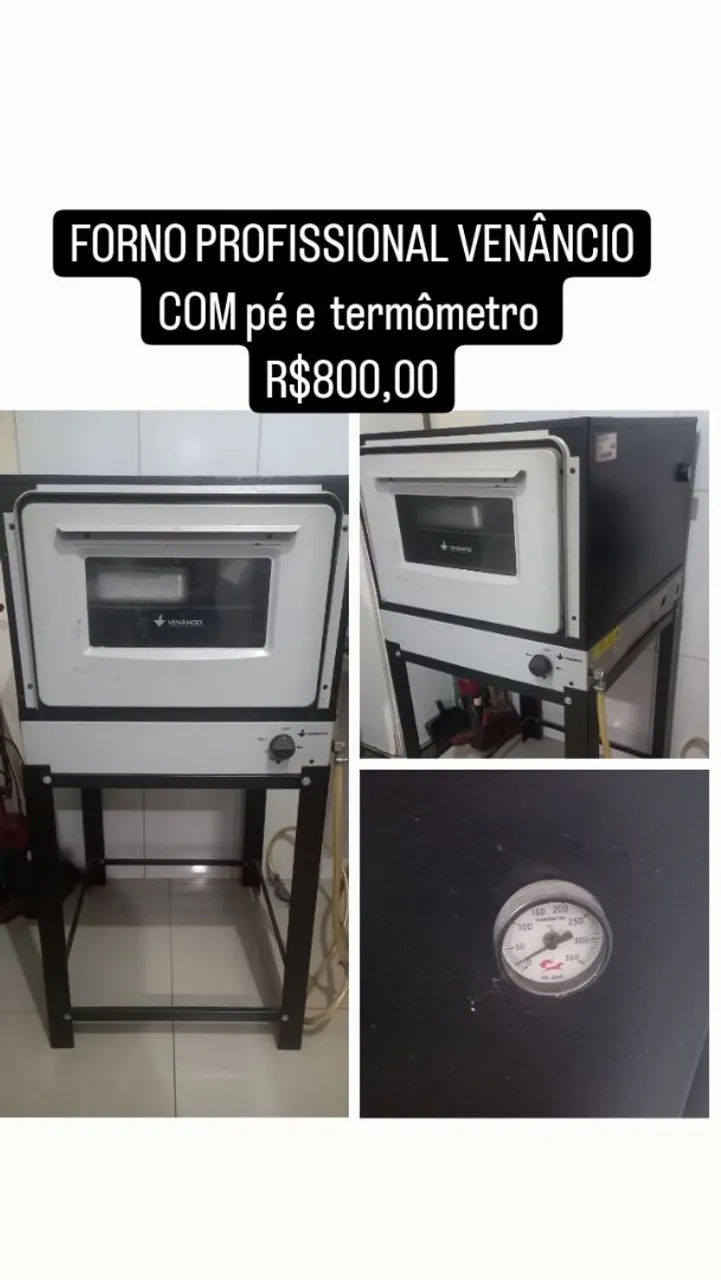 Forno Profissional Venâncio com pés e adicionado Termômetro