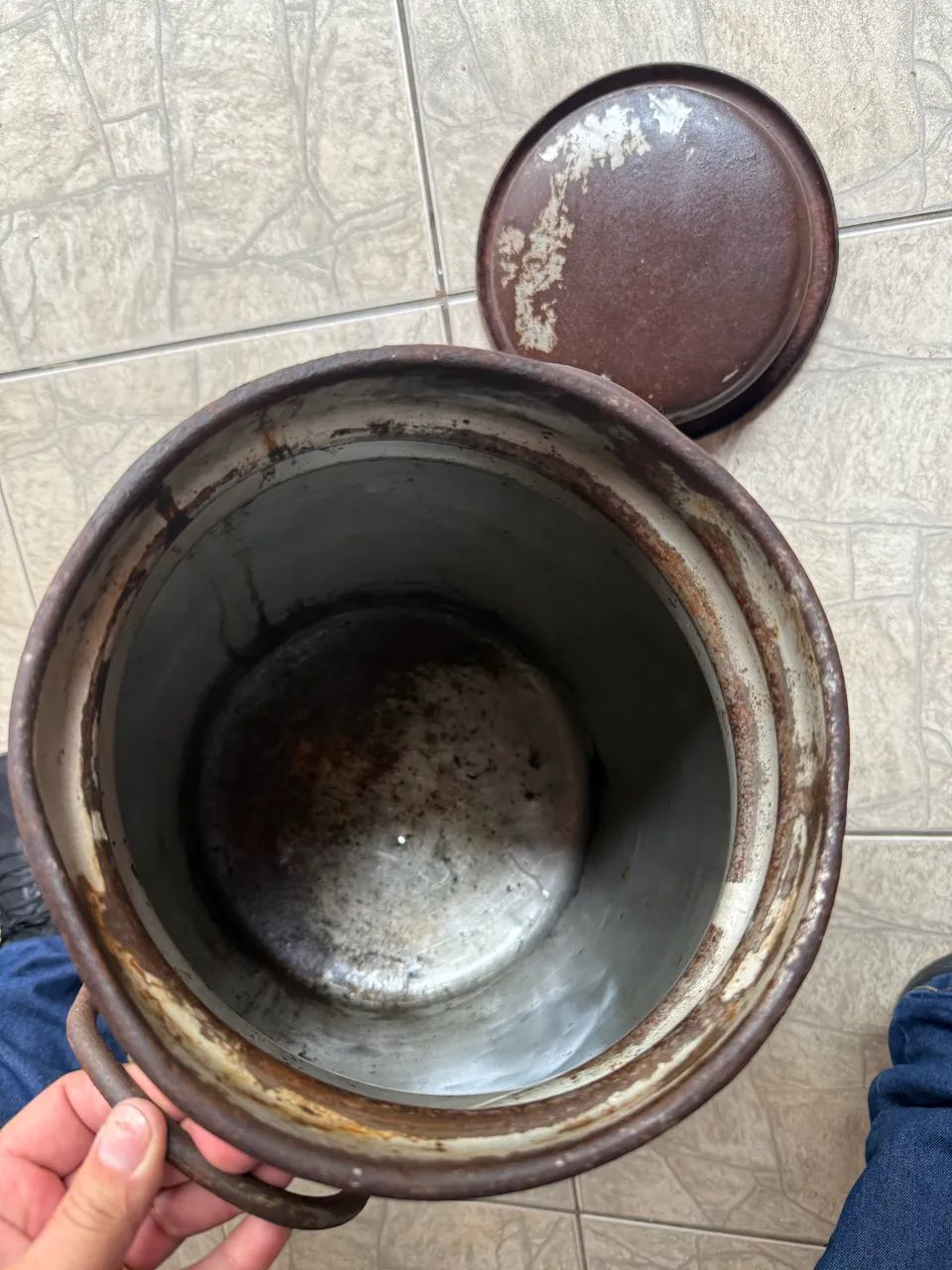 Leiteira lata de Leite Antiga  - Foto 6