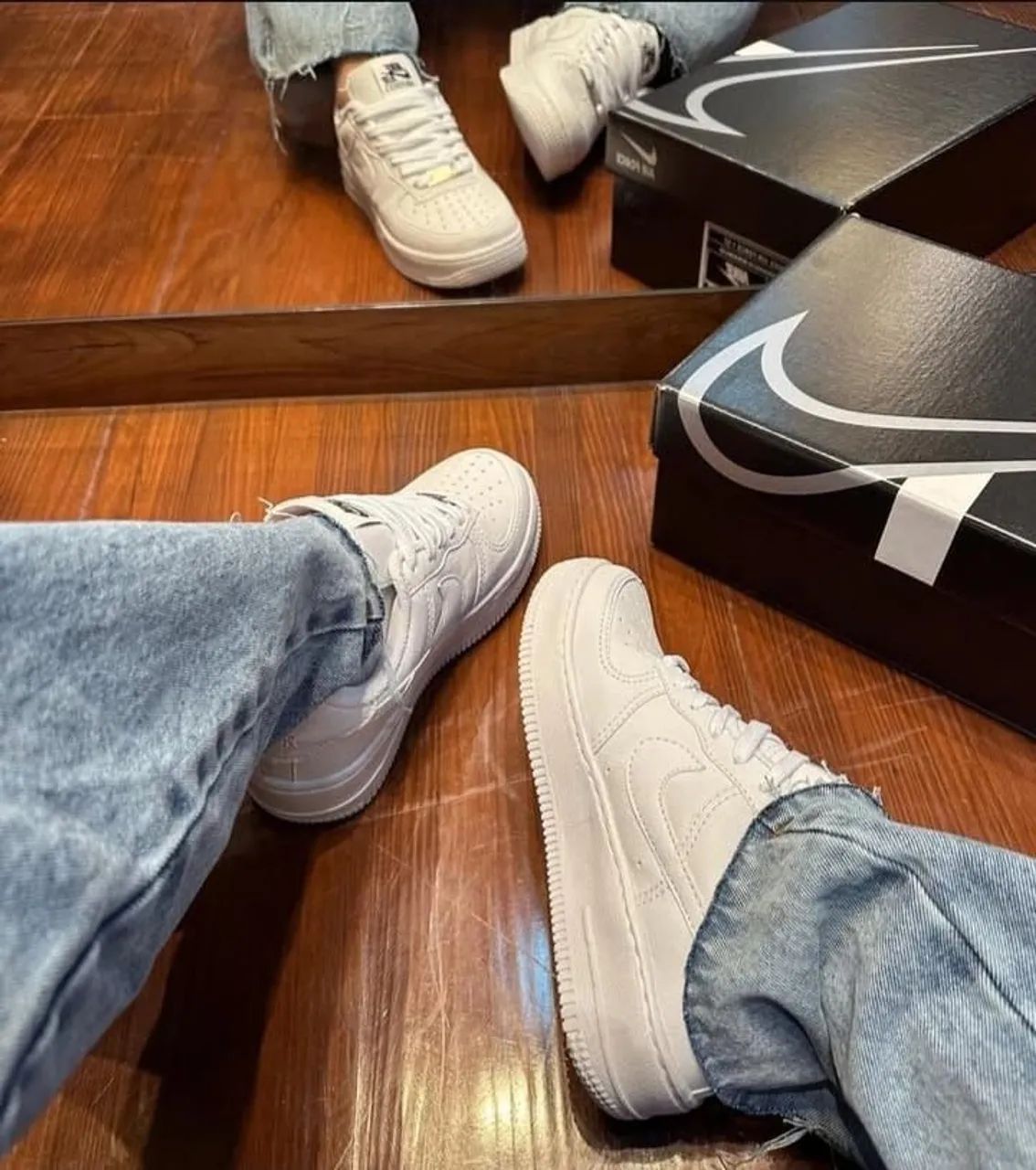 TÊNIS FEMININO NIKE AIR FORCE BRANCO 