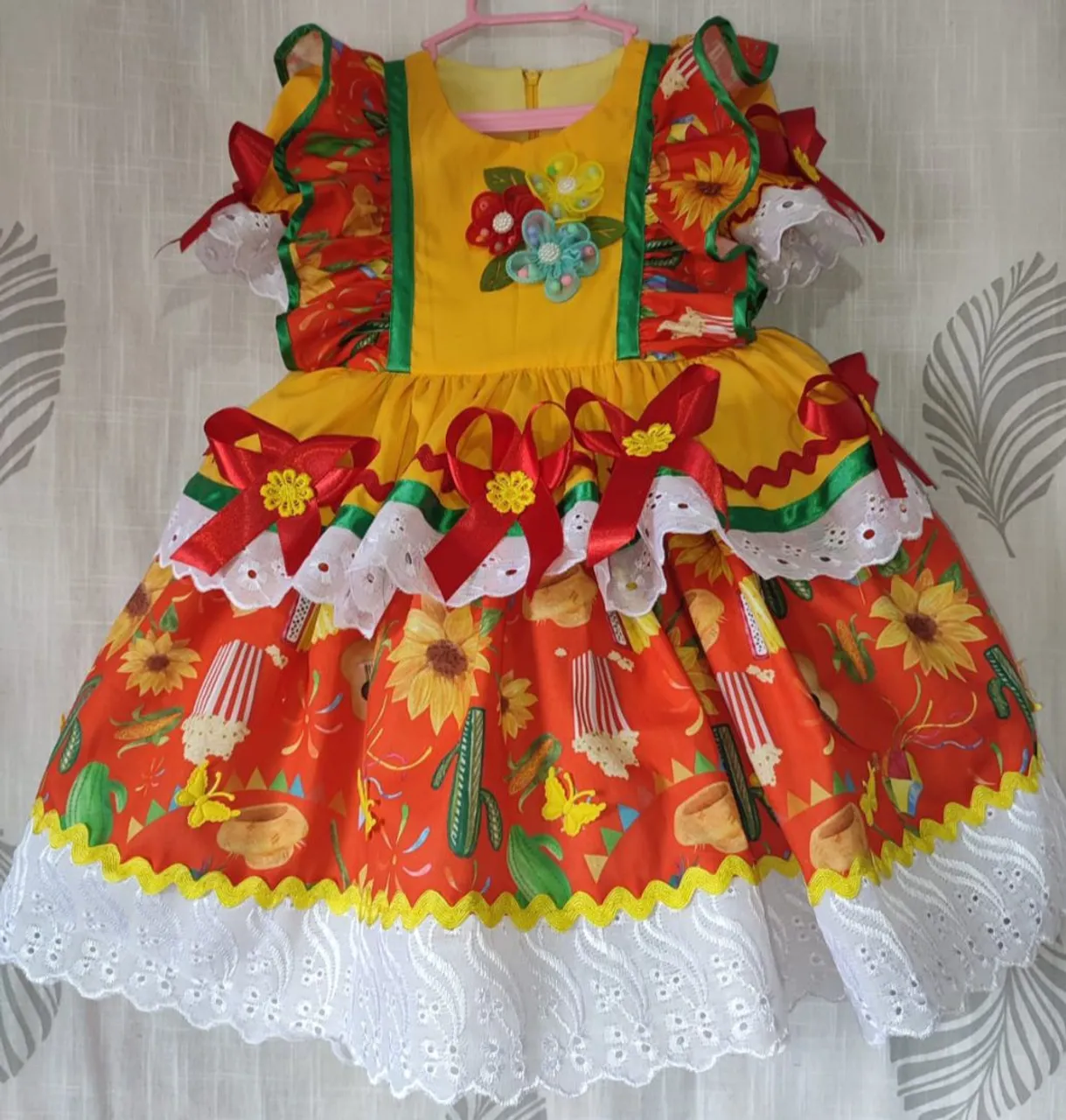 Vestido de Festa Junina Infantil