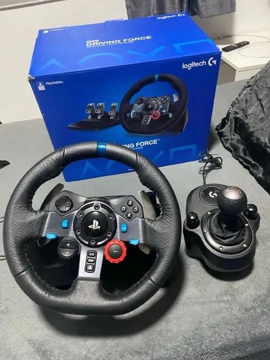 Volante G29 para PS5 completo com cockpit e cambio. - Foto 2