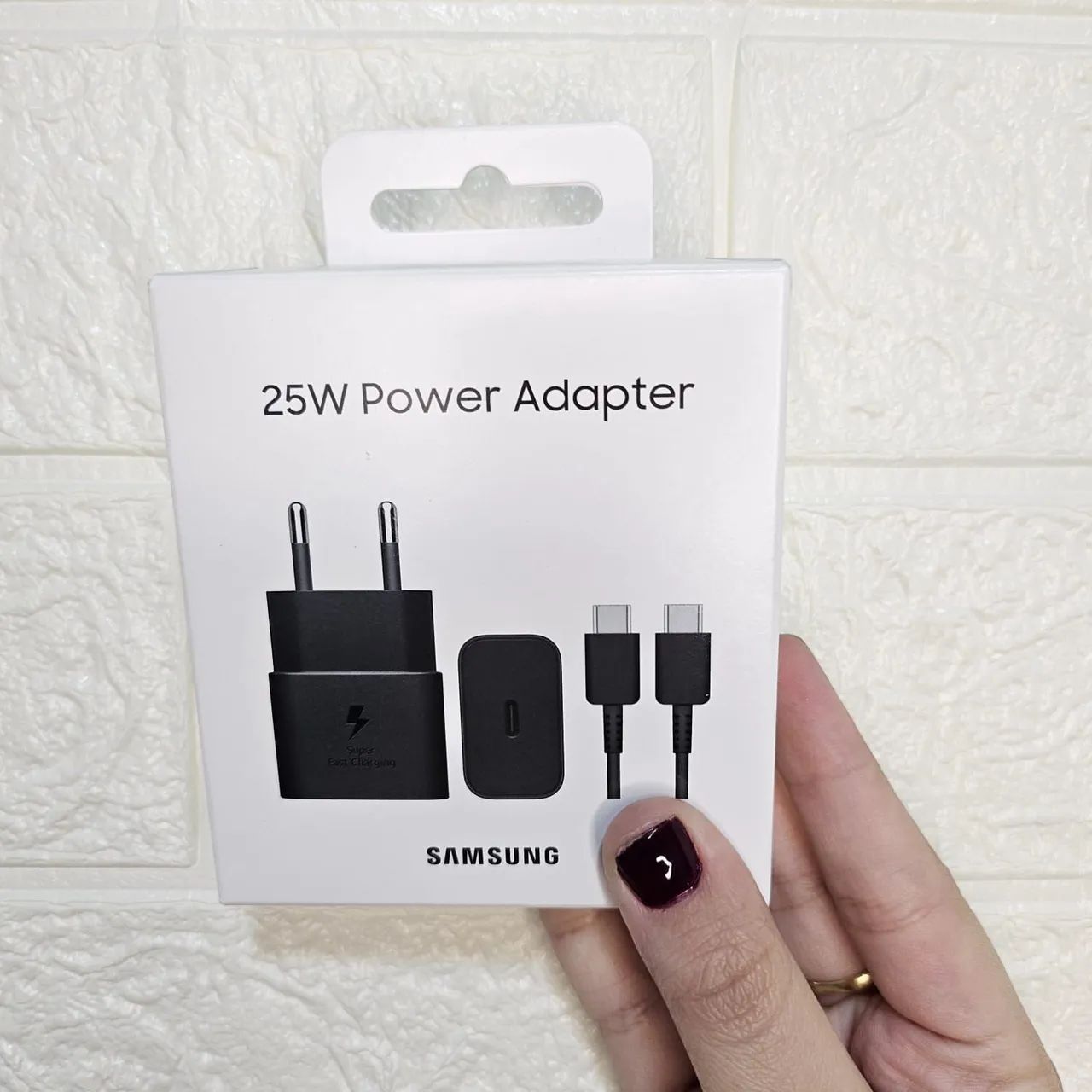 Carregador ORIGINAL Samsung 25W POWER Adapter tipo C com C, LACRADO.  - Foto 4