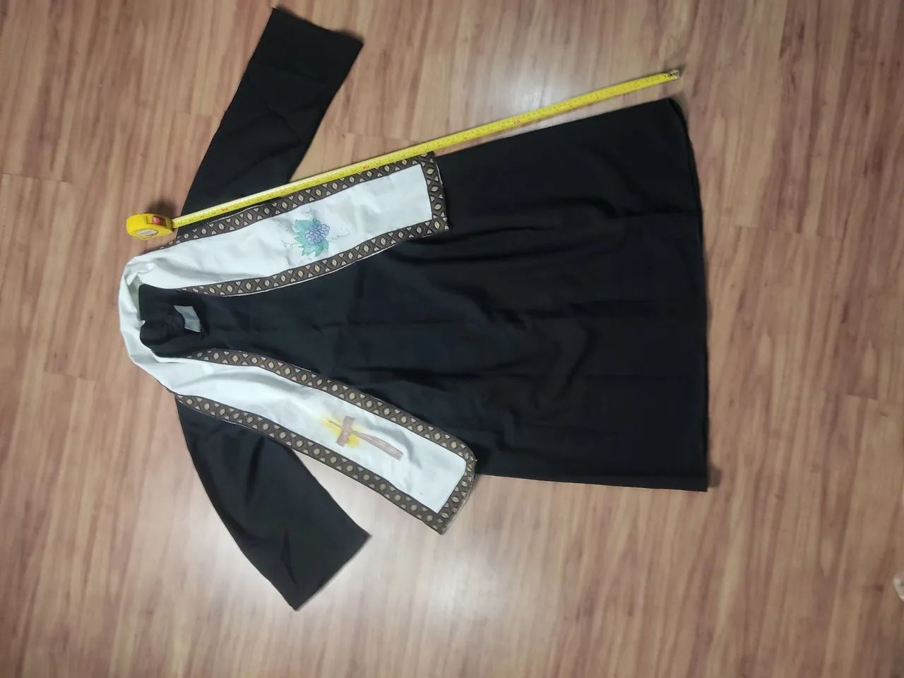 Fantasia Padre  102cm altura x 56cmlargura  infantil ou pra pessoa baixinha  para carnaval - Foto 2