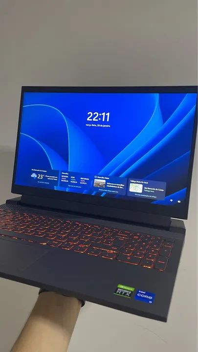 Notebook Gamer Dell G15 5520 | I5 12500H + RTX 3050 4GB + 16GB + 256GB SSD