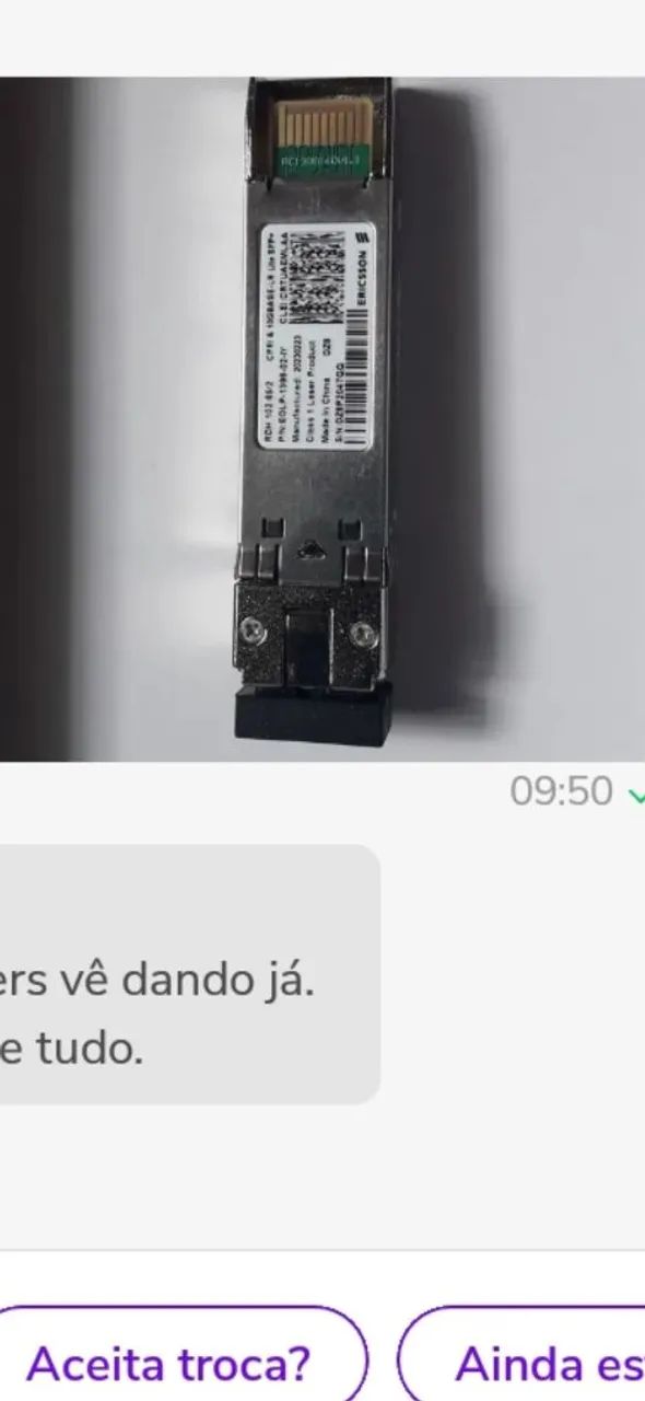 Módulo SFP Ericsson
