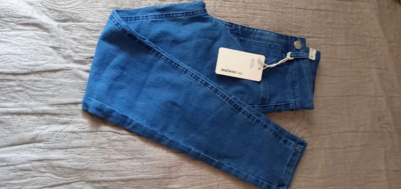CALÇA JEANS NOVA COM LYCRA, NUMERO:36 MARCA: MALWEE  - Foto 5