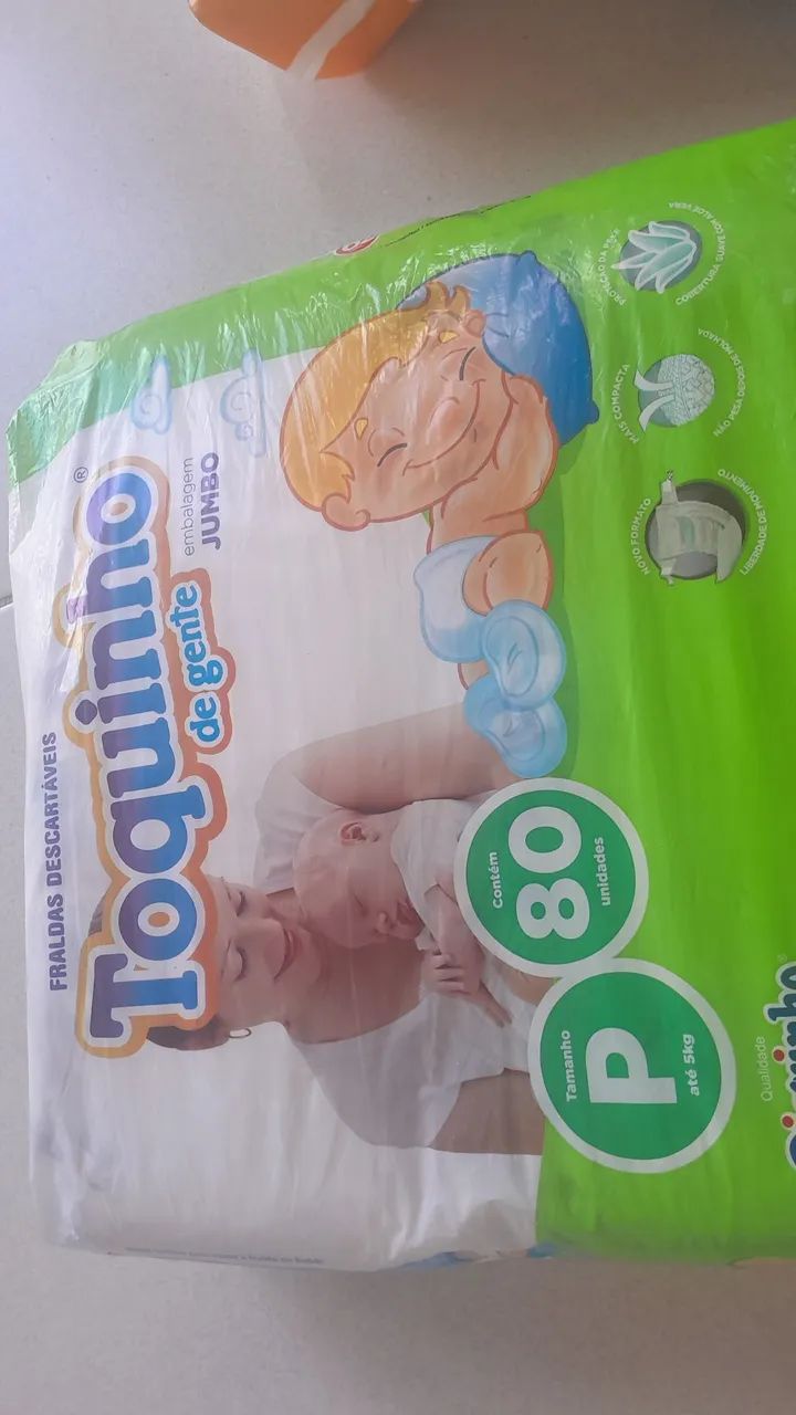 Fraldas descartáveis todos tamanhos 