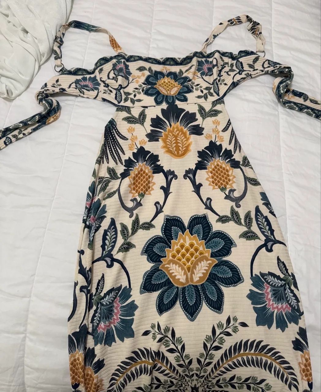 Vestido canelado Farm