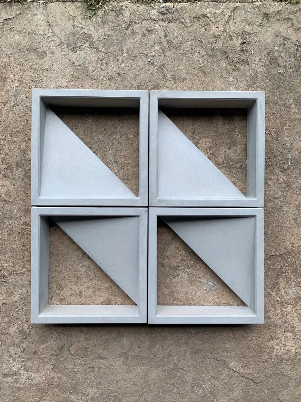 Bloco de concreto decorativo 30x30 Triangular  - Foto 3