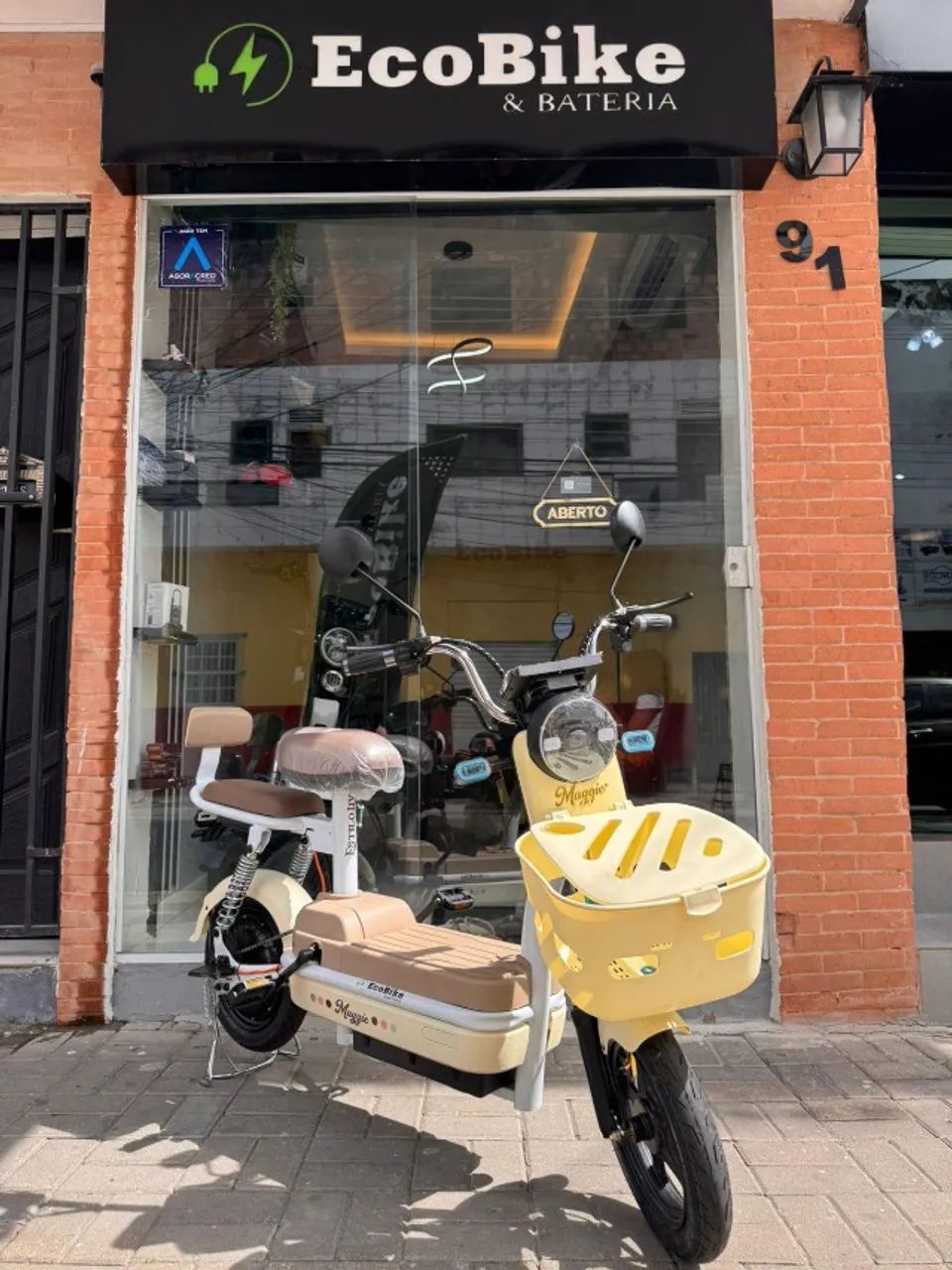 bicicleta elétrica scooter nova