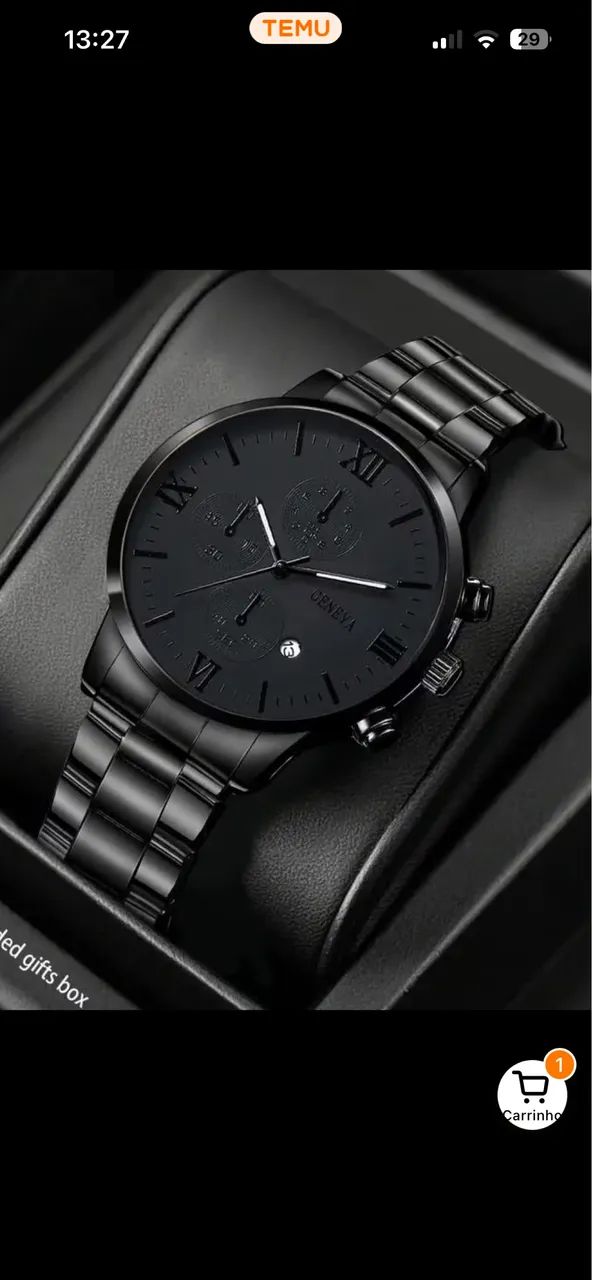 LINDO RELÓGIO DE QUARTZO MASCULINO ELEGANTE