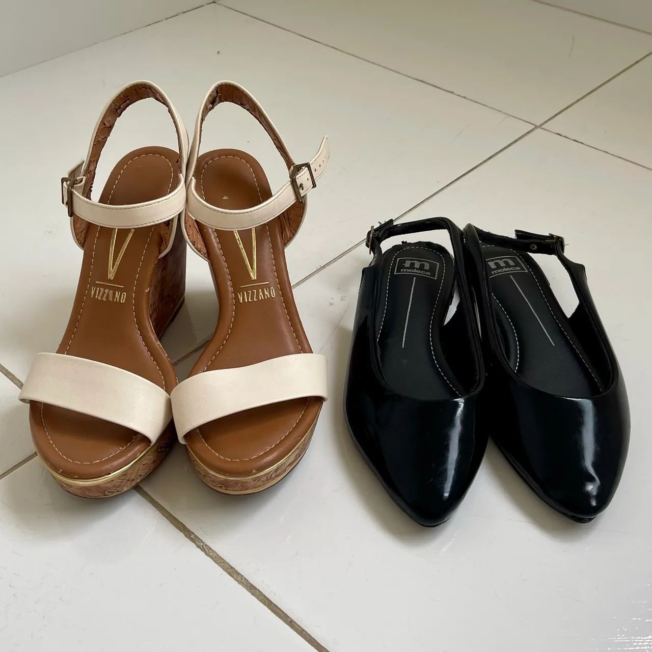 Sandália Vizzano Anabela e Sapatilha Moleca