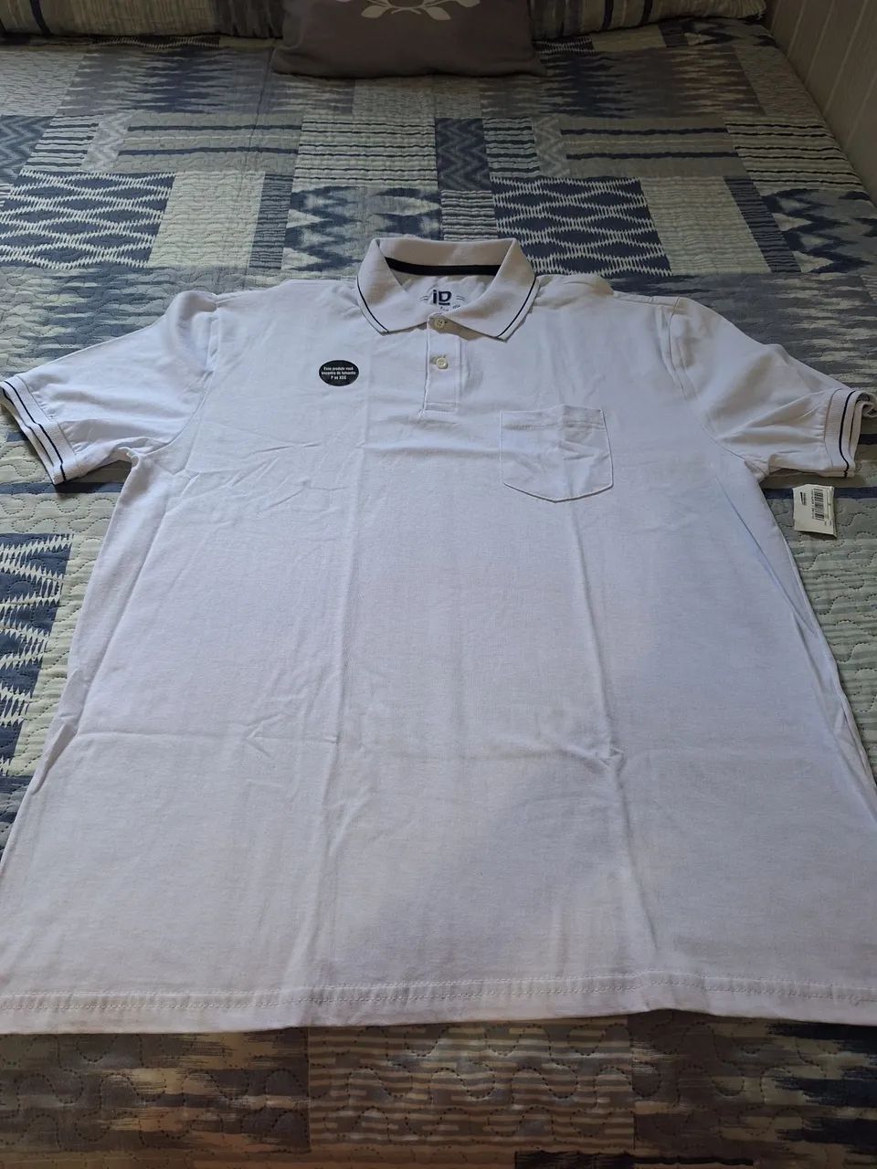 Camisa polo branca GG