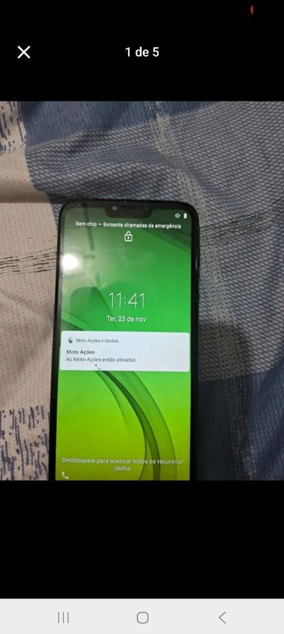 ( O COMBO) Celular semi novo moto g7 com fone de ouvido sem fio via blutoo semi novo  - Foto 5