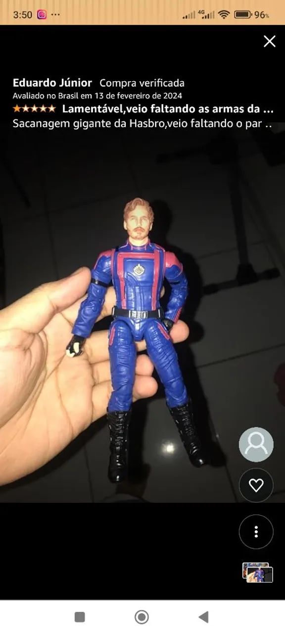 Senhor das Estrelas Star-Lord Guardiões da Galáxia Vol 3 Marvel legends - Foto 2