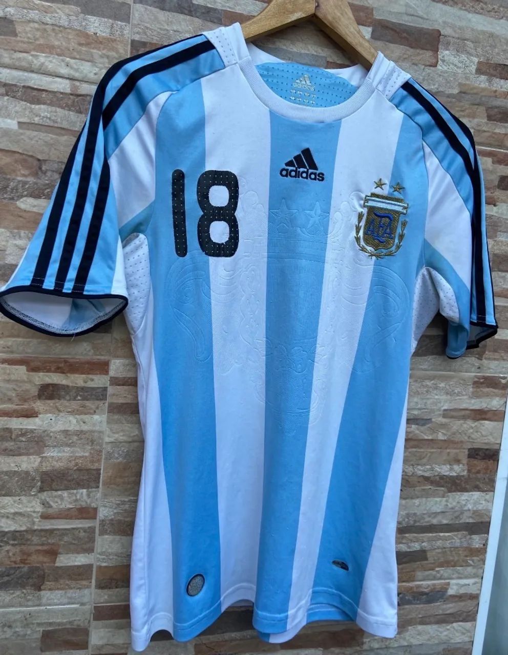 Camisa Argentina 2008 messi P - Foto 4