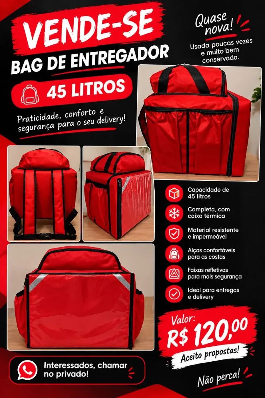 Bag com isopor 