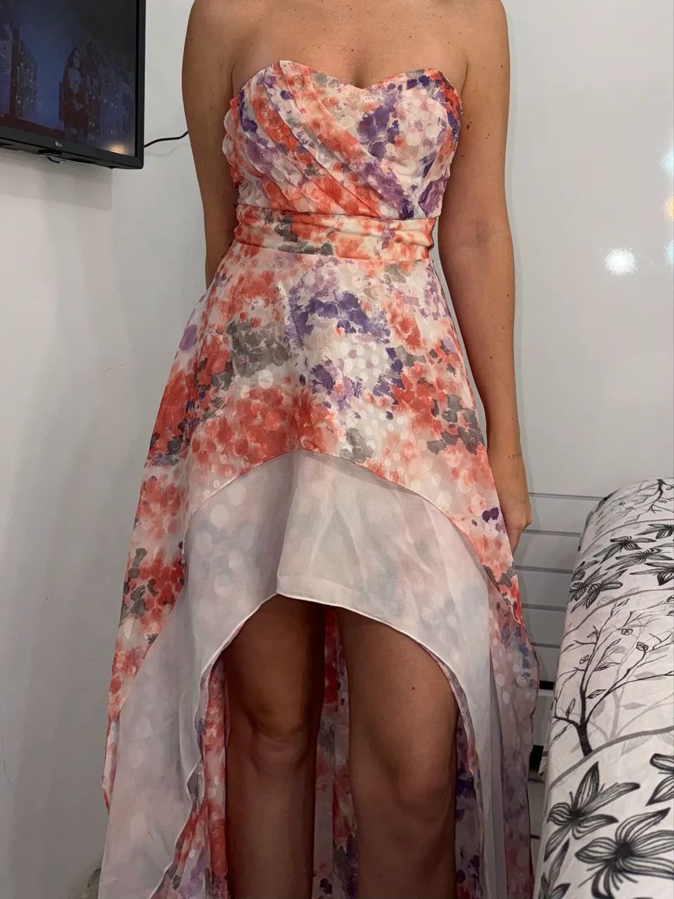 Vestido de festa estampado - Foto 2