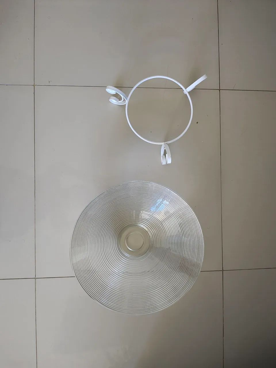 Fruteira de vidro com a base - Foto 2