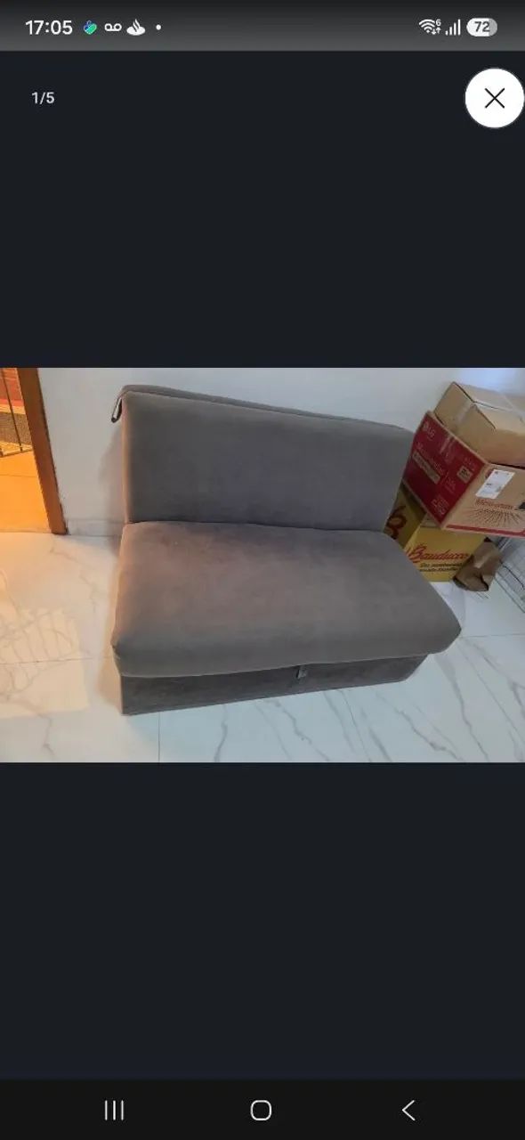 Sofá cama cinza perfeito.  - Foto 5