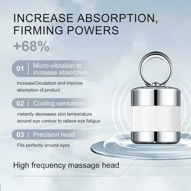 Creme para os olhos com massagem elétrica Ycz para olheiras - Foto 4
