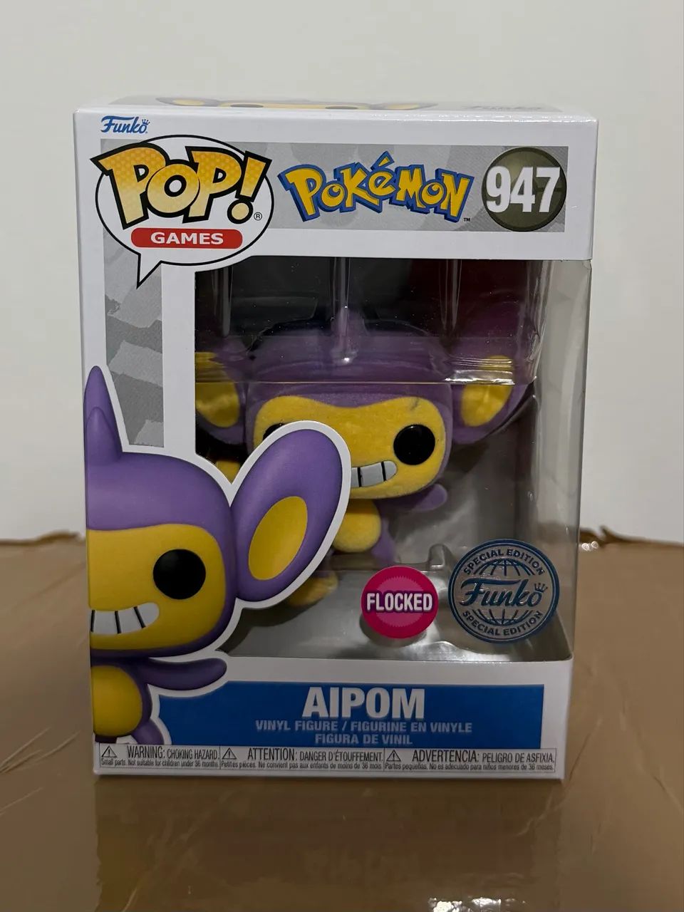 Funko Aipom Flocked exclusivo Pokémon 