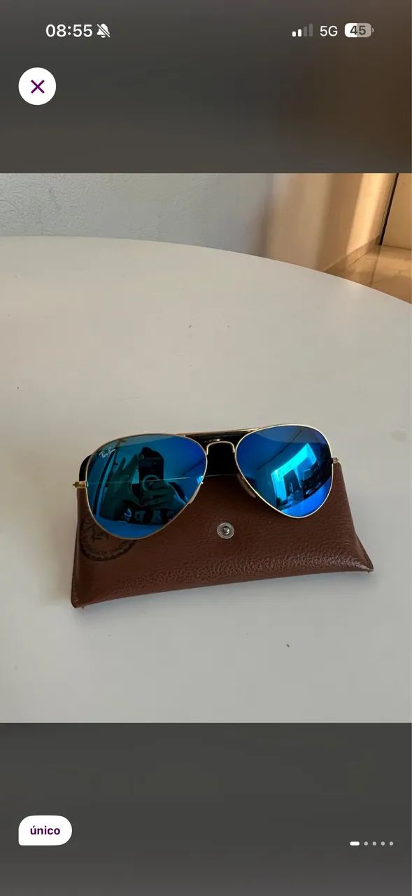 Óculos Rayban modelo aviador 