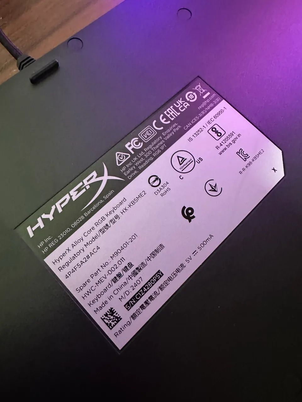 Teclado hyper x alloy core rgb - Foto 3