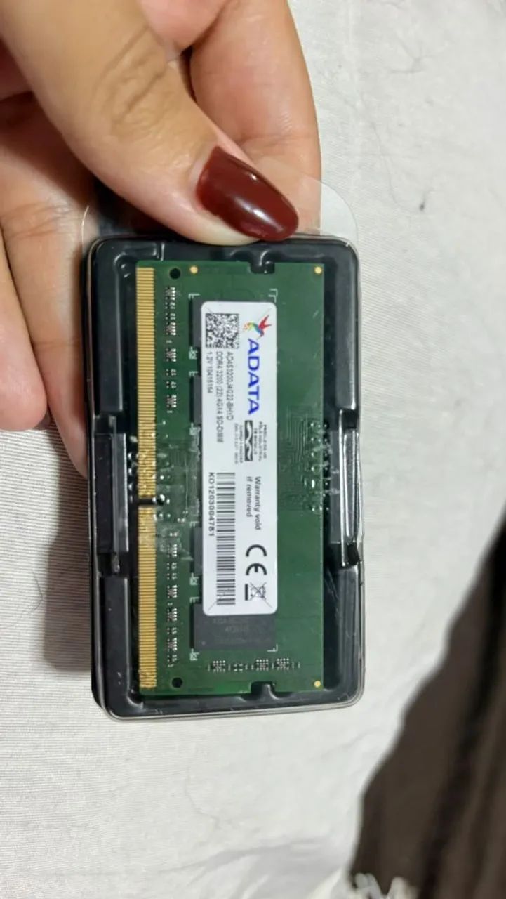Memoria Para Notebook DDR4 4GB 3200Mhz Adata AD4S3200J4G22-BHYD