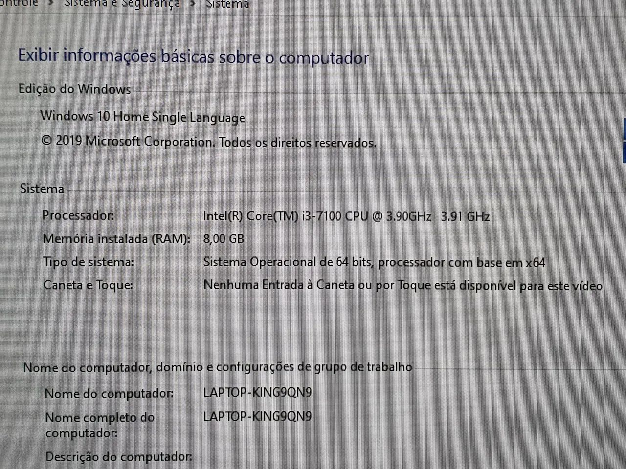 PC i3 7ª 8GB HD 500GB Aquario - Foto 5